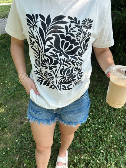 Black Bouquet Tee