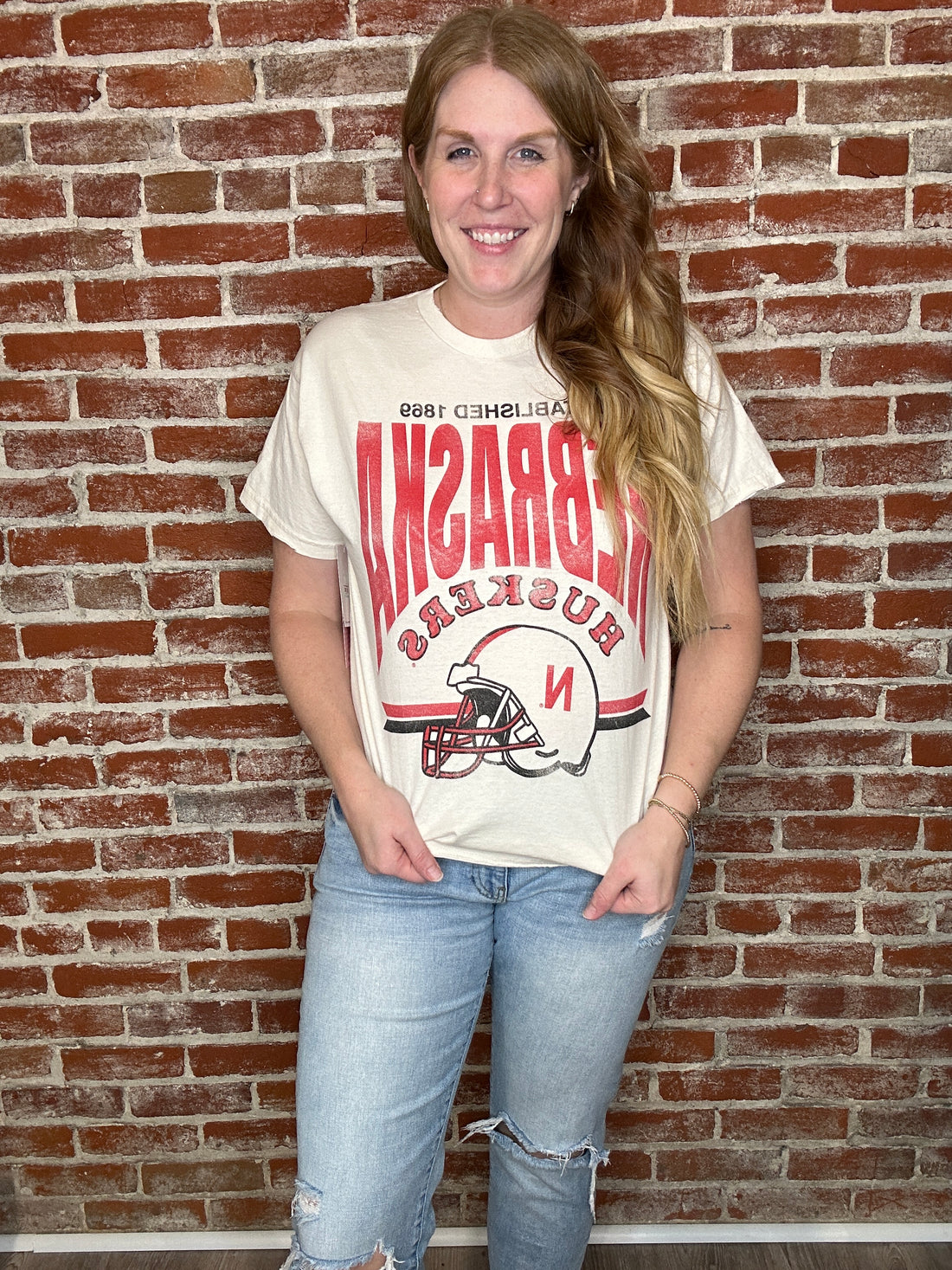 Nebraska Helmet Graphic Tee