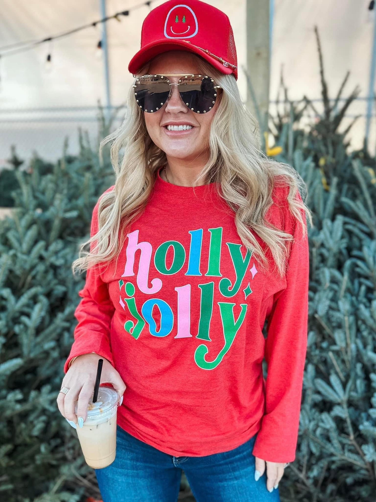 Red Holly Jolly, Graphic Tee