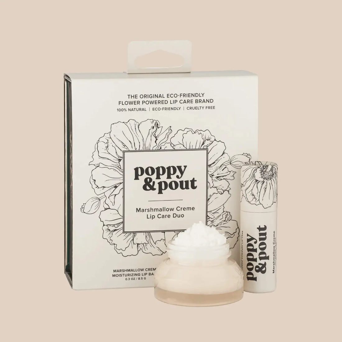 Poppy &amp; Pout Lip Care Duo, Marshmallow Cream