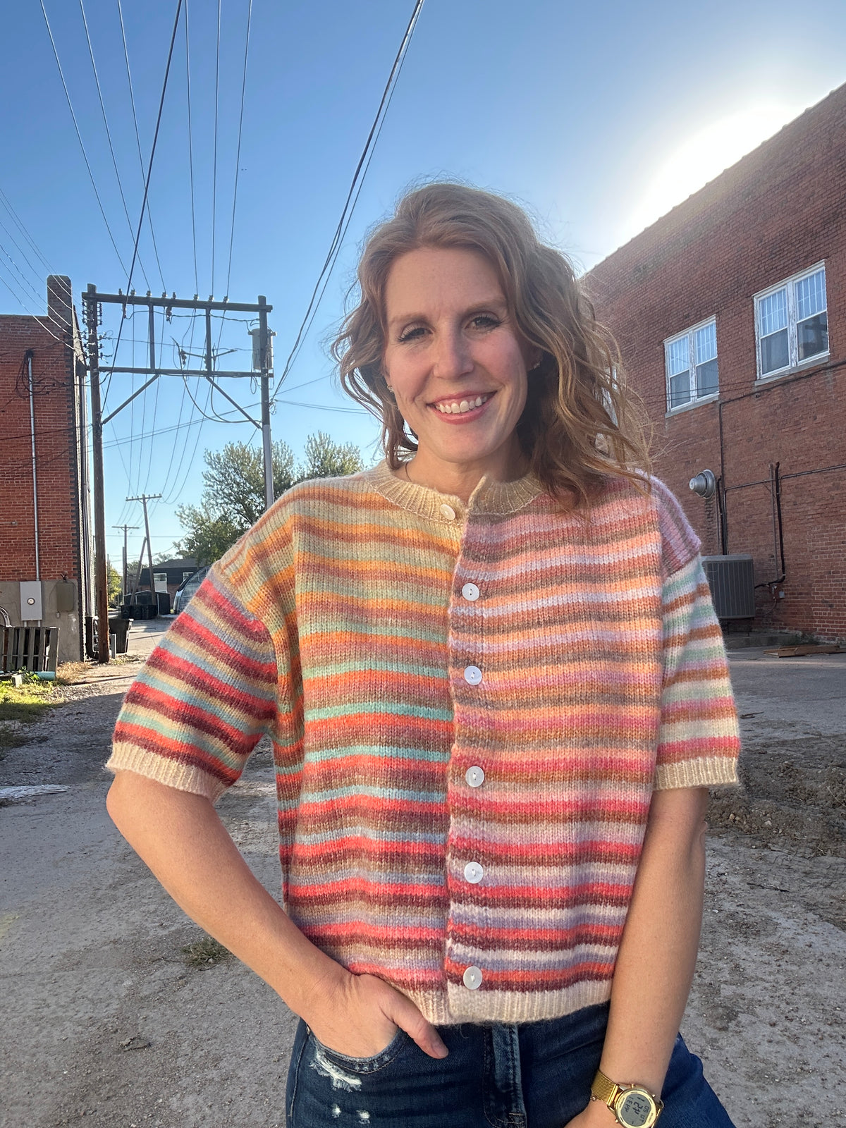 The Great Mocha Rainbow Sweater