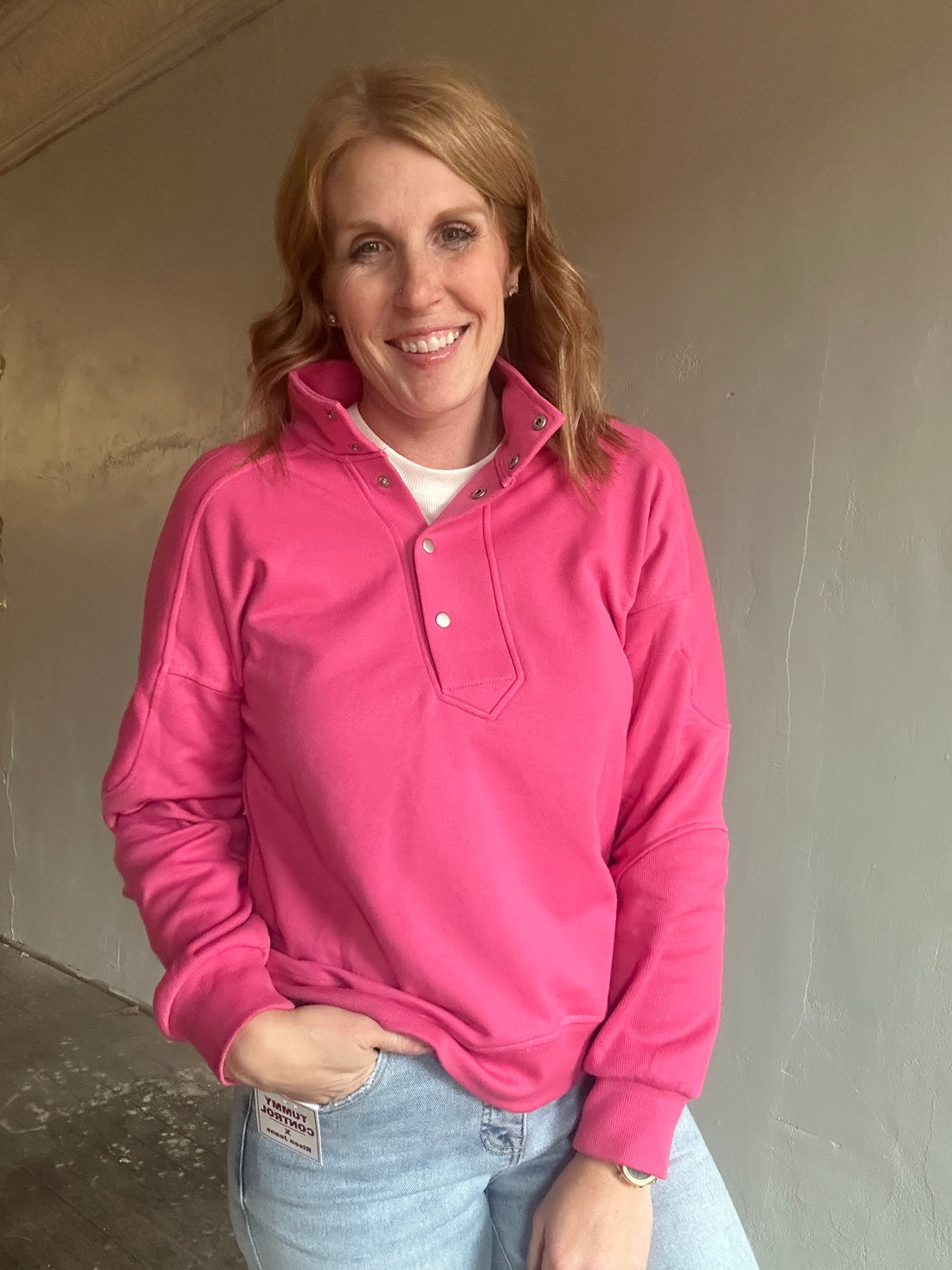 Fuschia Knit Top
