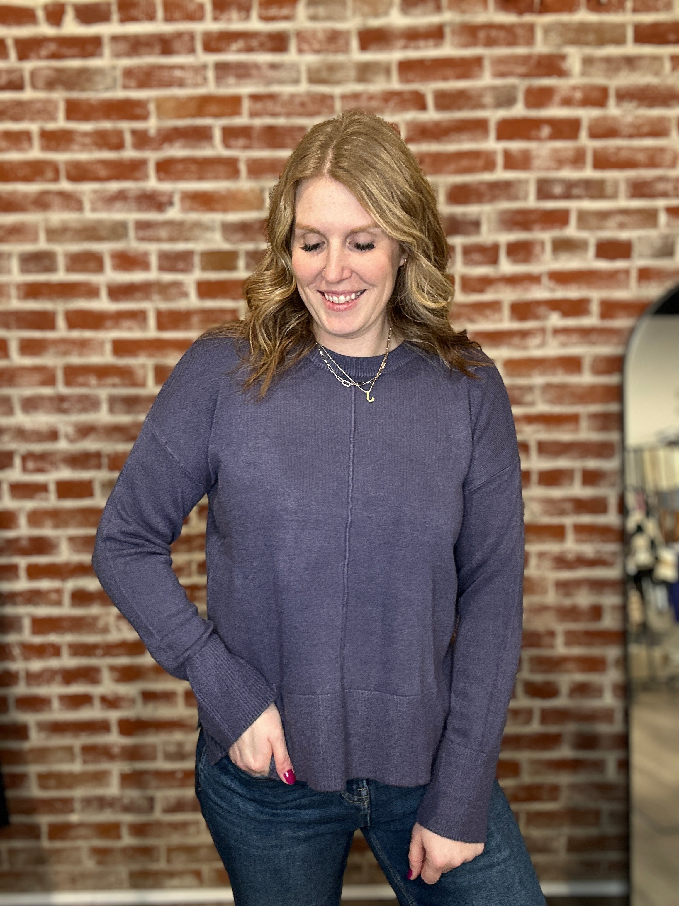 Debbie Sweater, English Violet