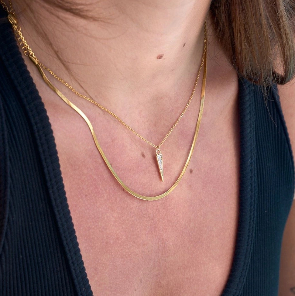 Micro Herringbone Necklace