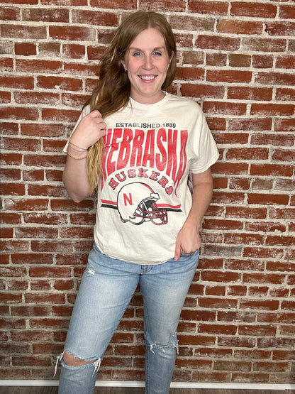 Nebraska Helmet Graphic Tee