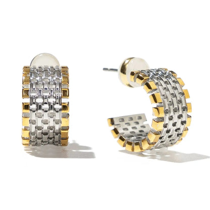 Two-tone Watch hoops