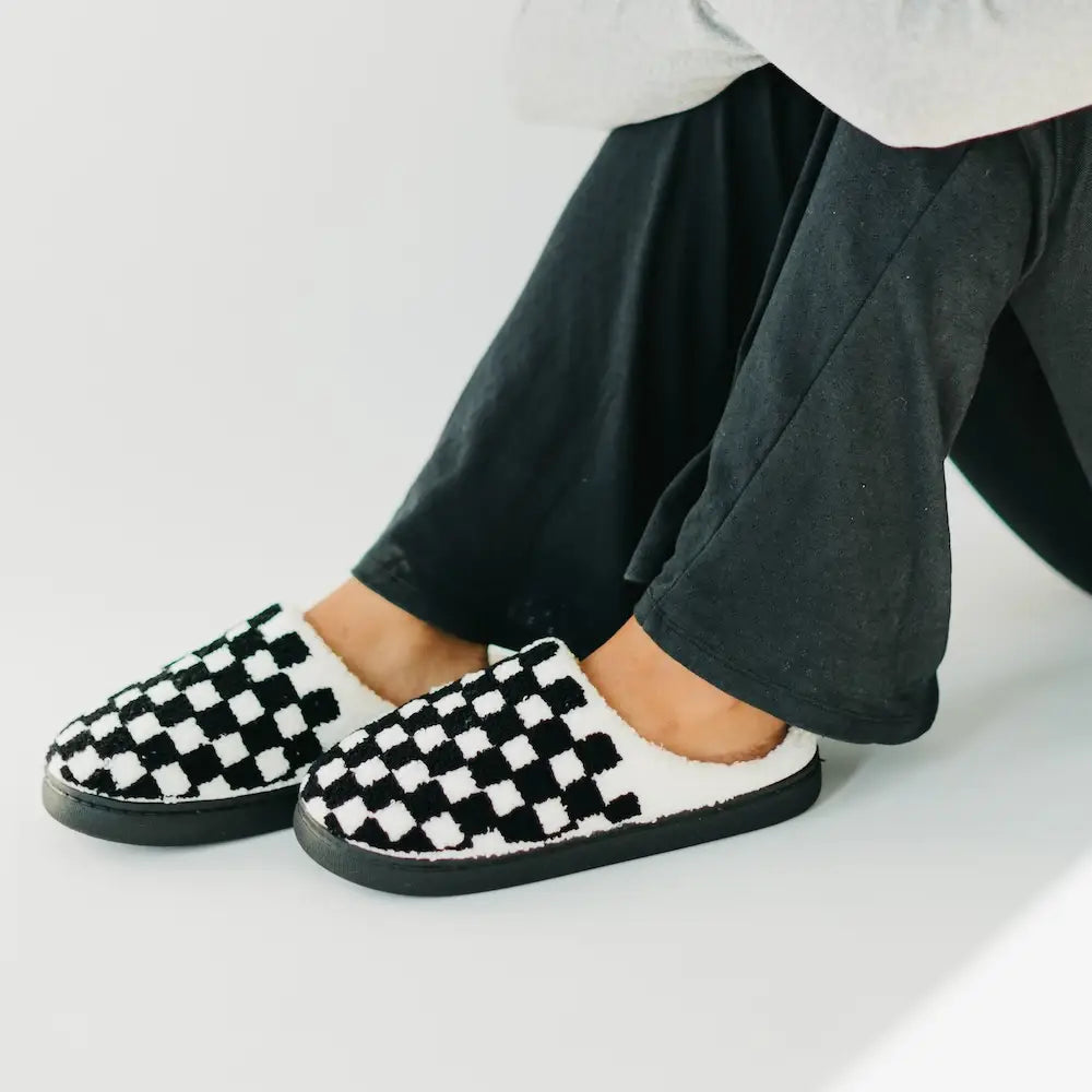 Checkered Slippers