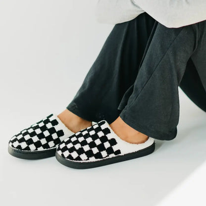 Checkered Slippers