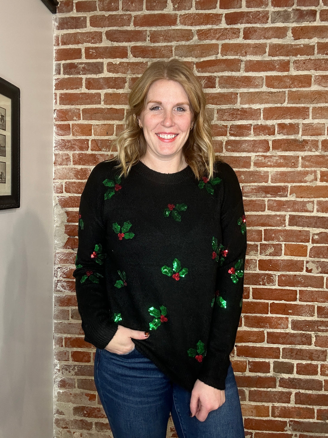 Christmas Mistletoe Sweater