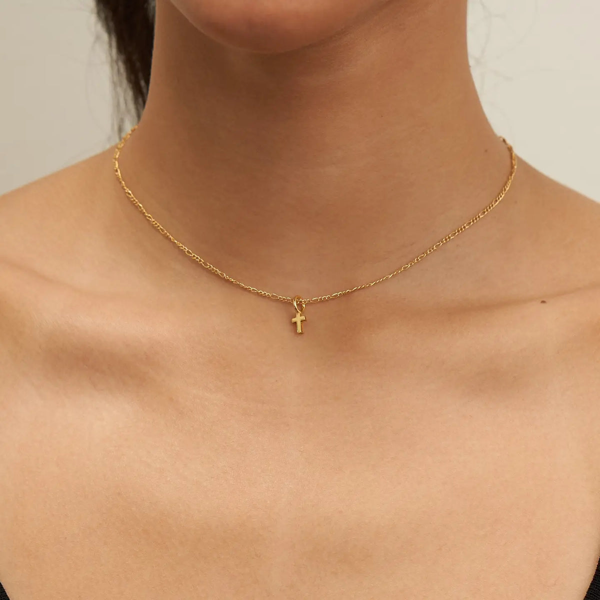 Brenda Grands-24k Gold Dainty Cross