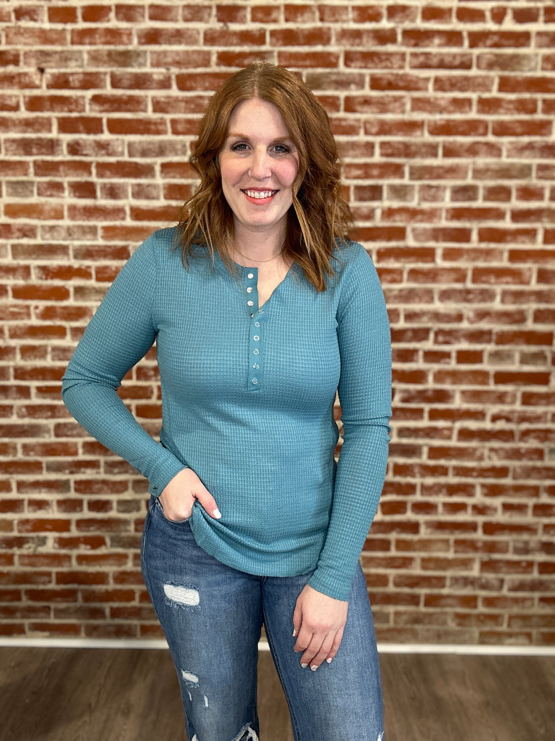 Pamela Waffle Knit Top