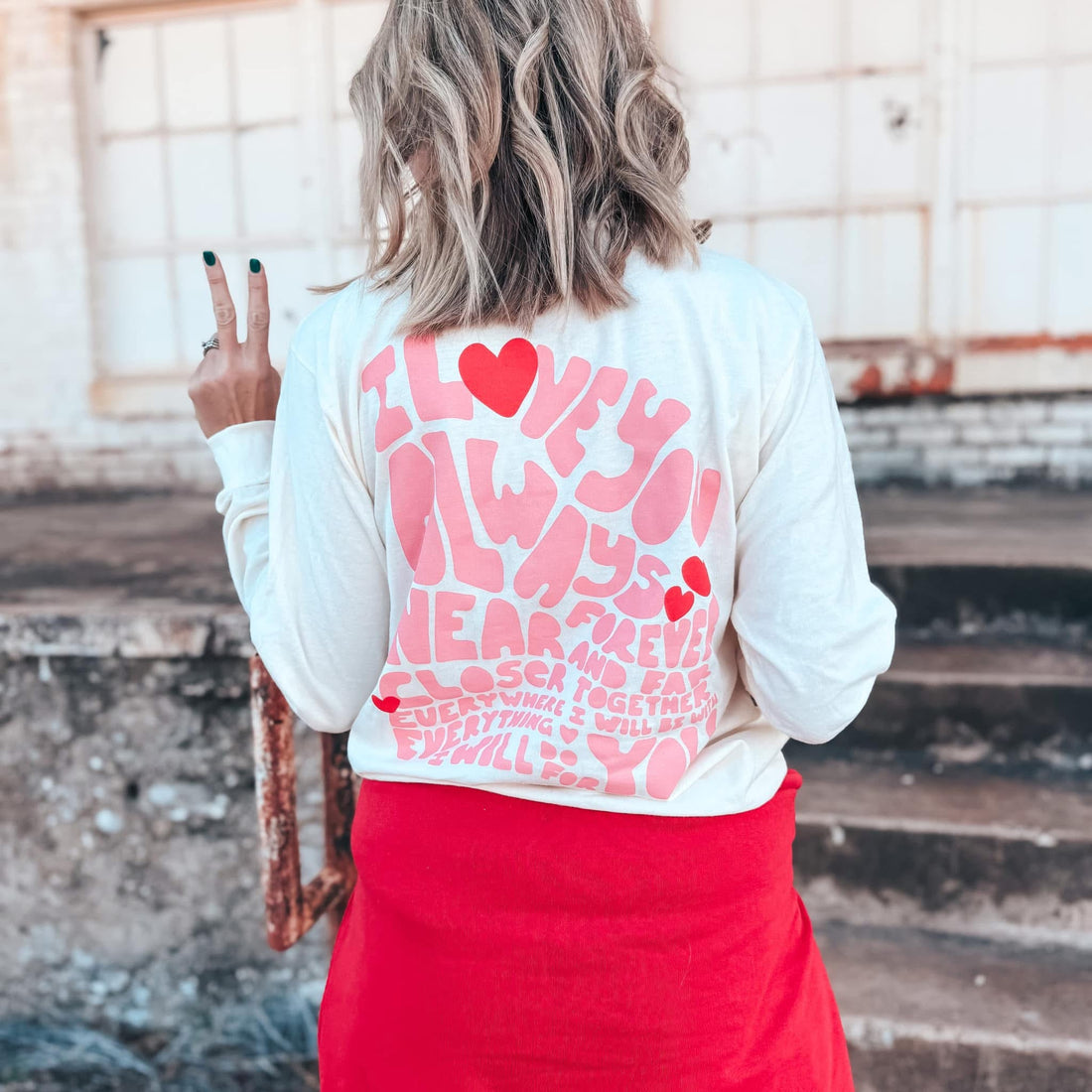 Love You Always, graphic long sleeve