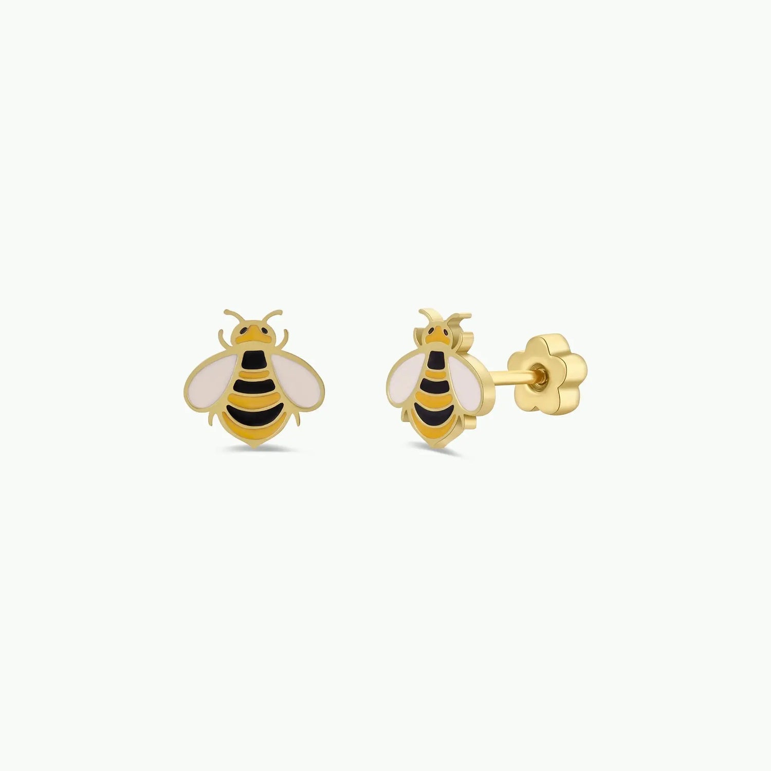 Bumble Bee Flat back earrings