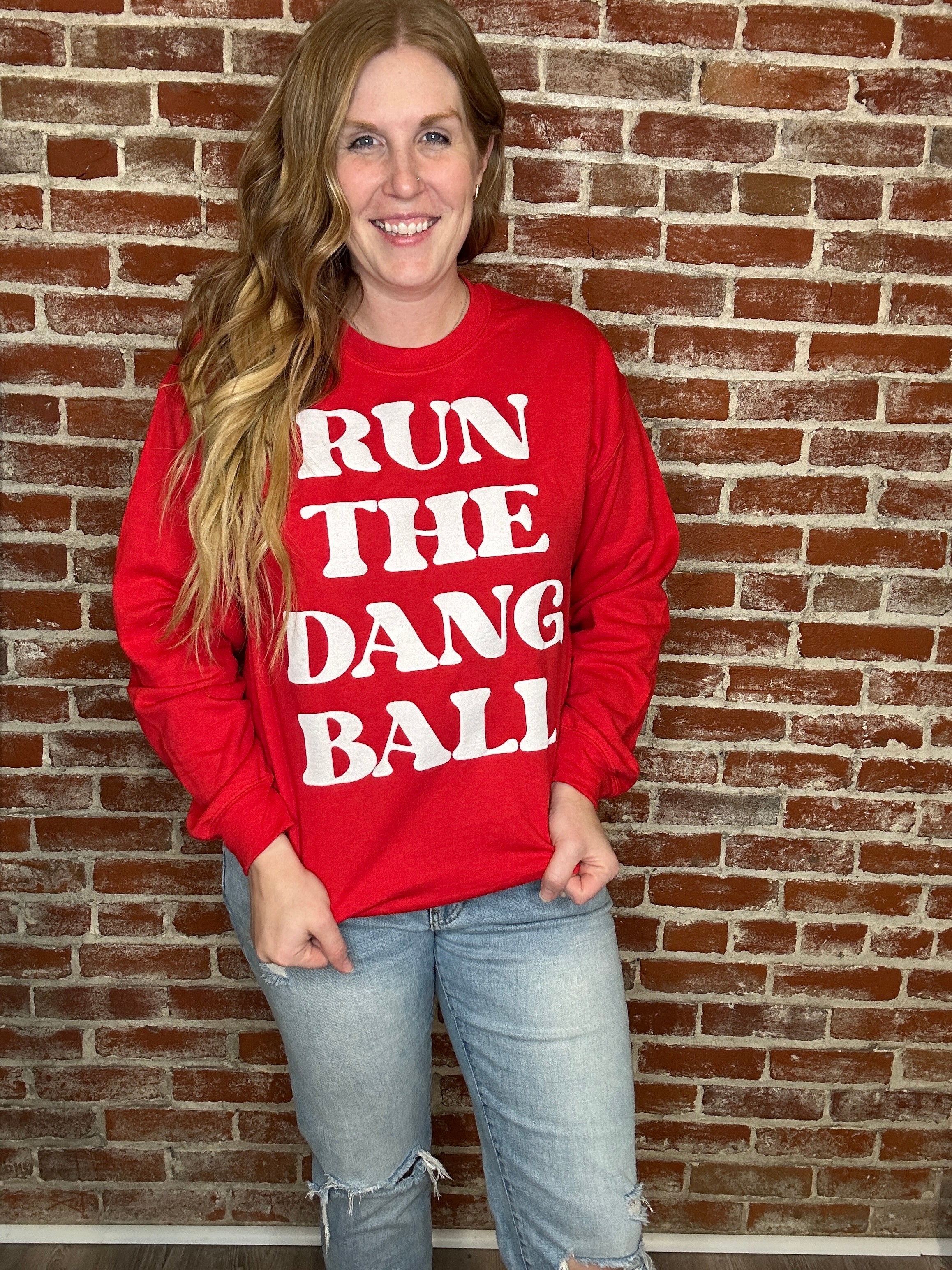 Run the Dang Ball Crewneck Sweatshirt