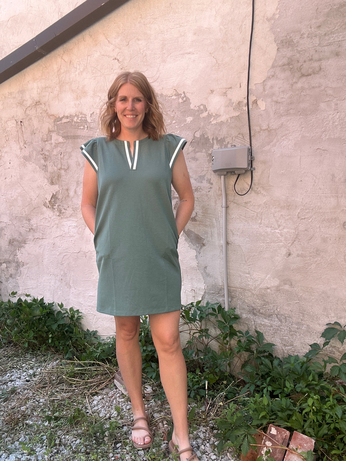 Light Olive Dress