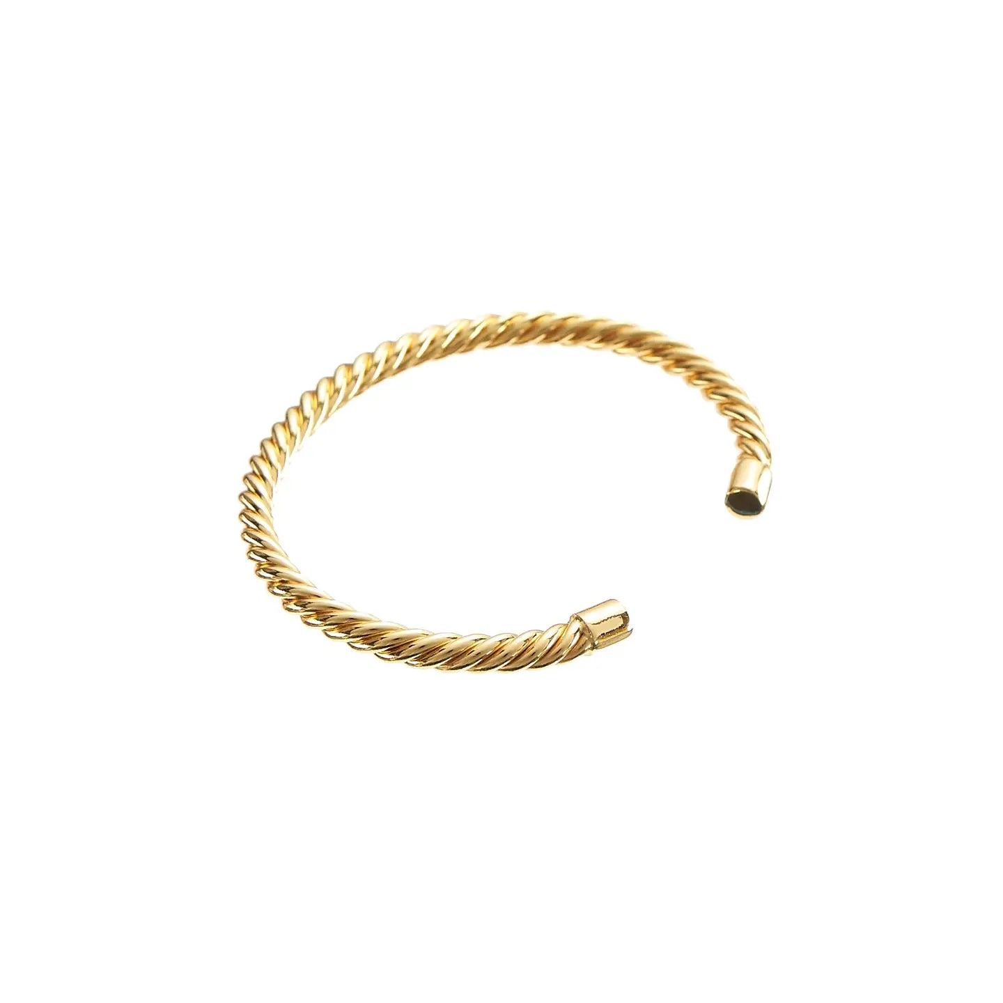 Gold Twisted Bangle