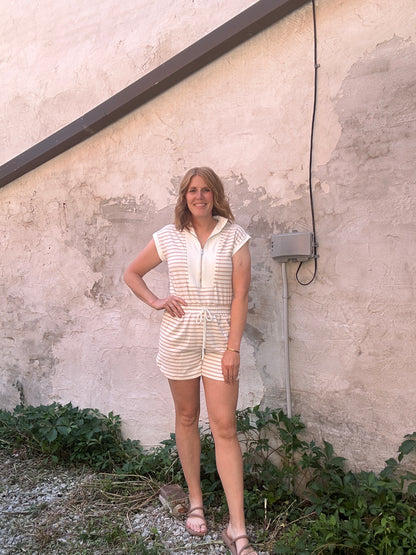 Zip-front Romper