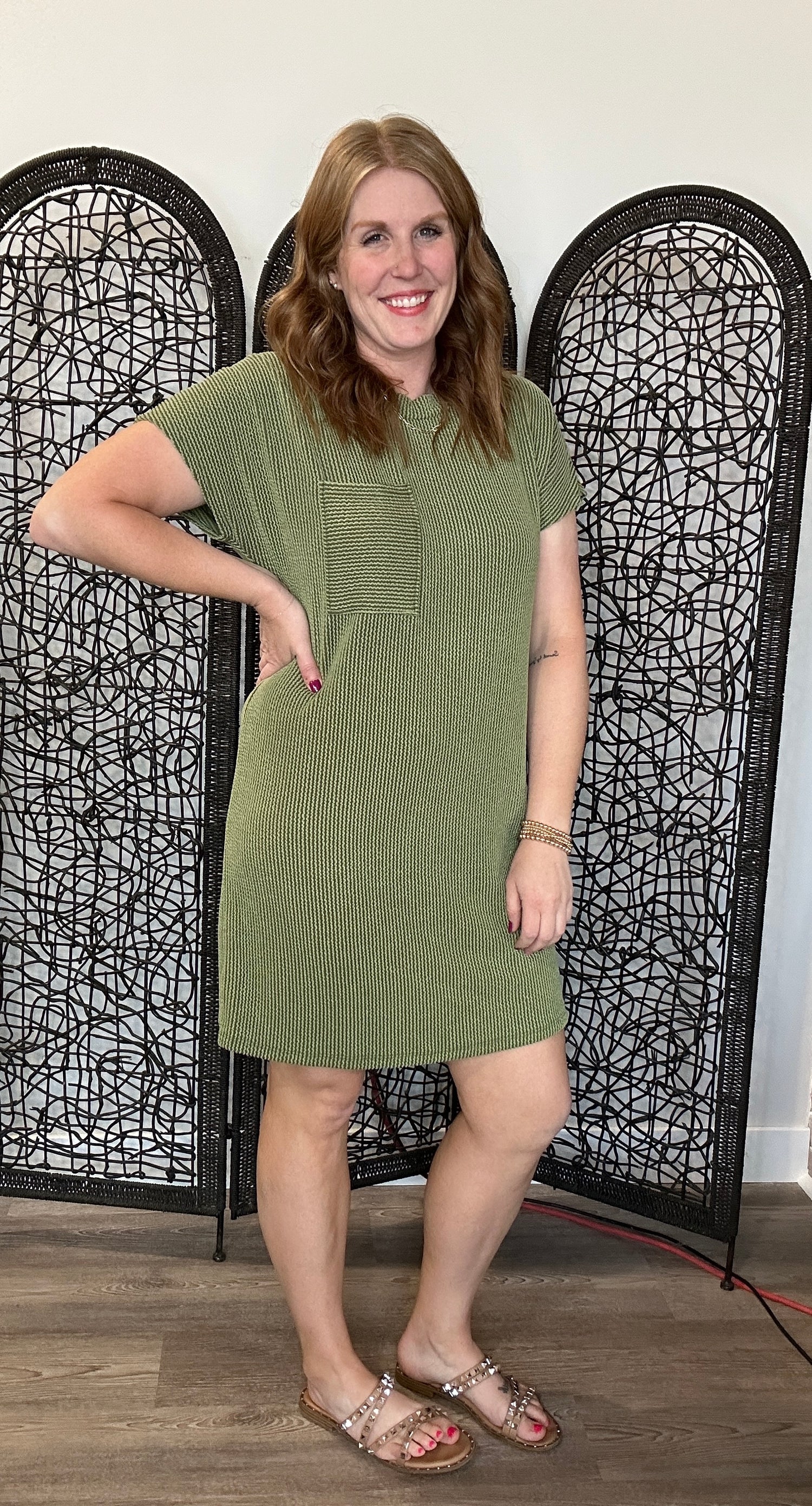 Emilia Dress, Army