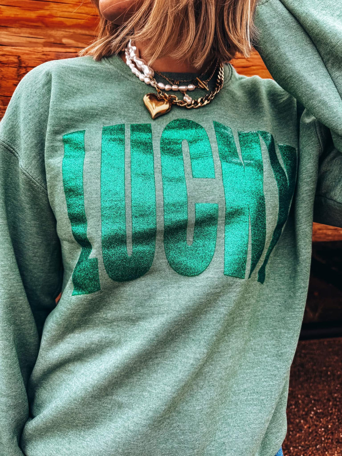 Lucky Glitter Crewneck