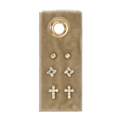 Splendid Iris, Cross Velvet Stud Gift Set