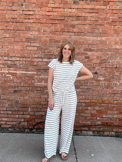 Striped Khaki Pants