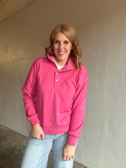 Fuschia Knit Top