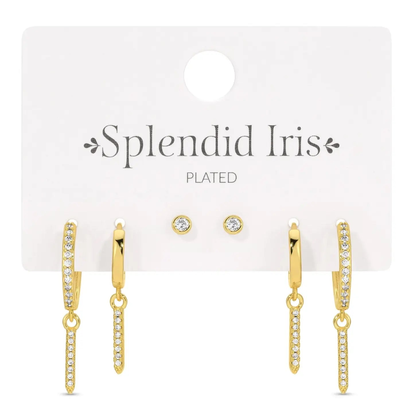 Splendid Iris, Combo 3 Layered Up Earring Assortment