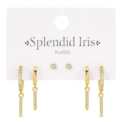 Splendid Iris, Combo 3 Layered Up Earring Assortment
