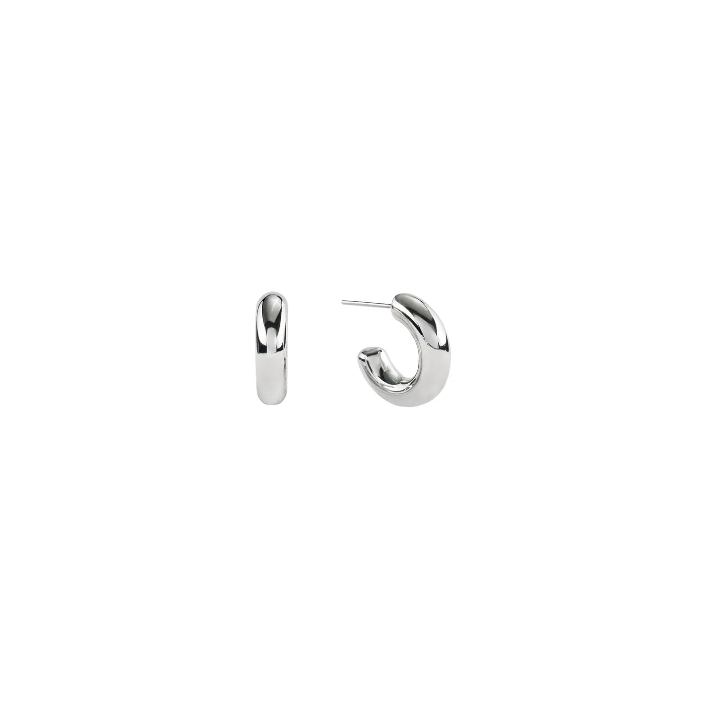 Silver Bubble Mini Hoop