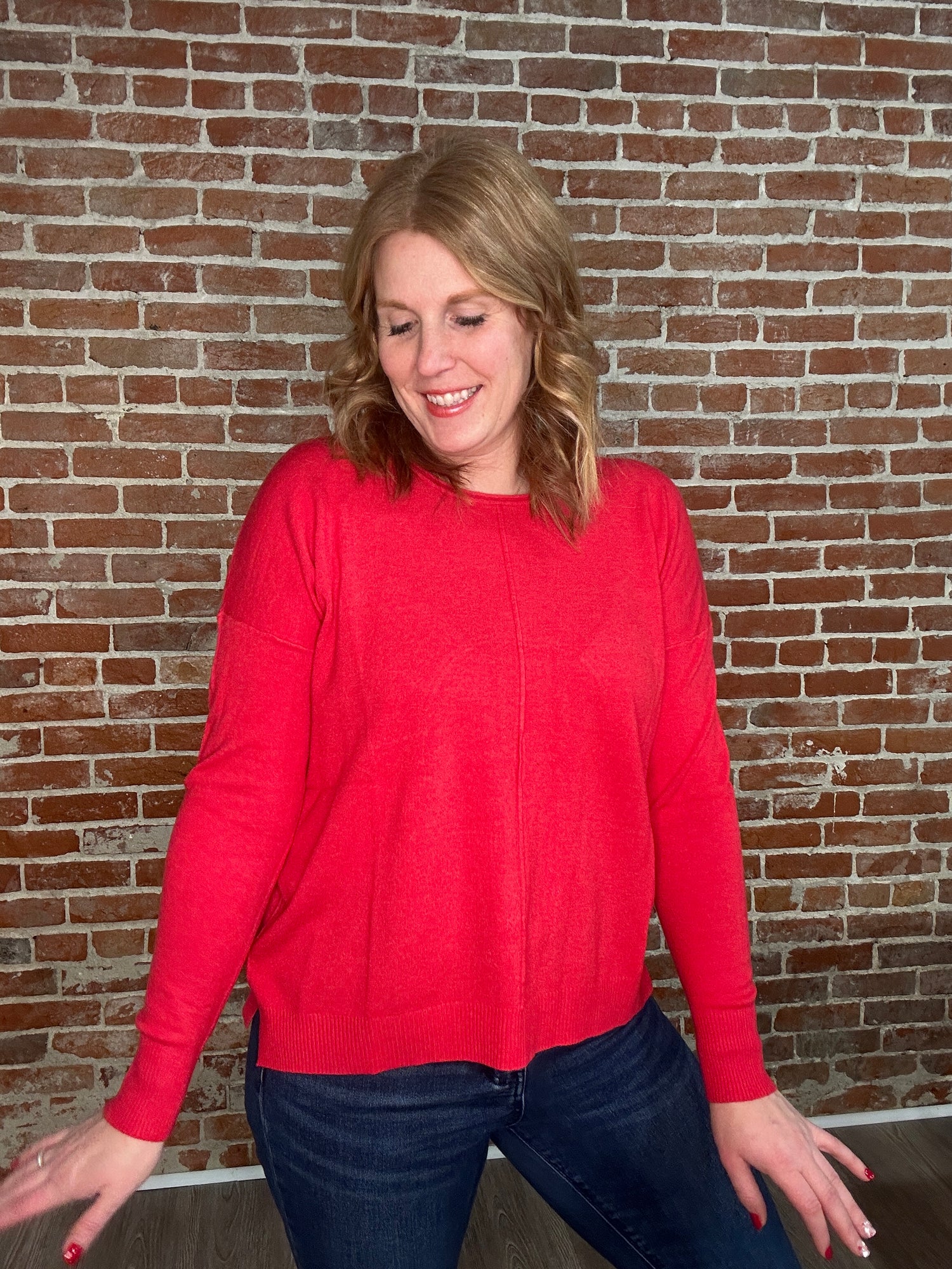 Front Seam Sweater
