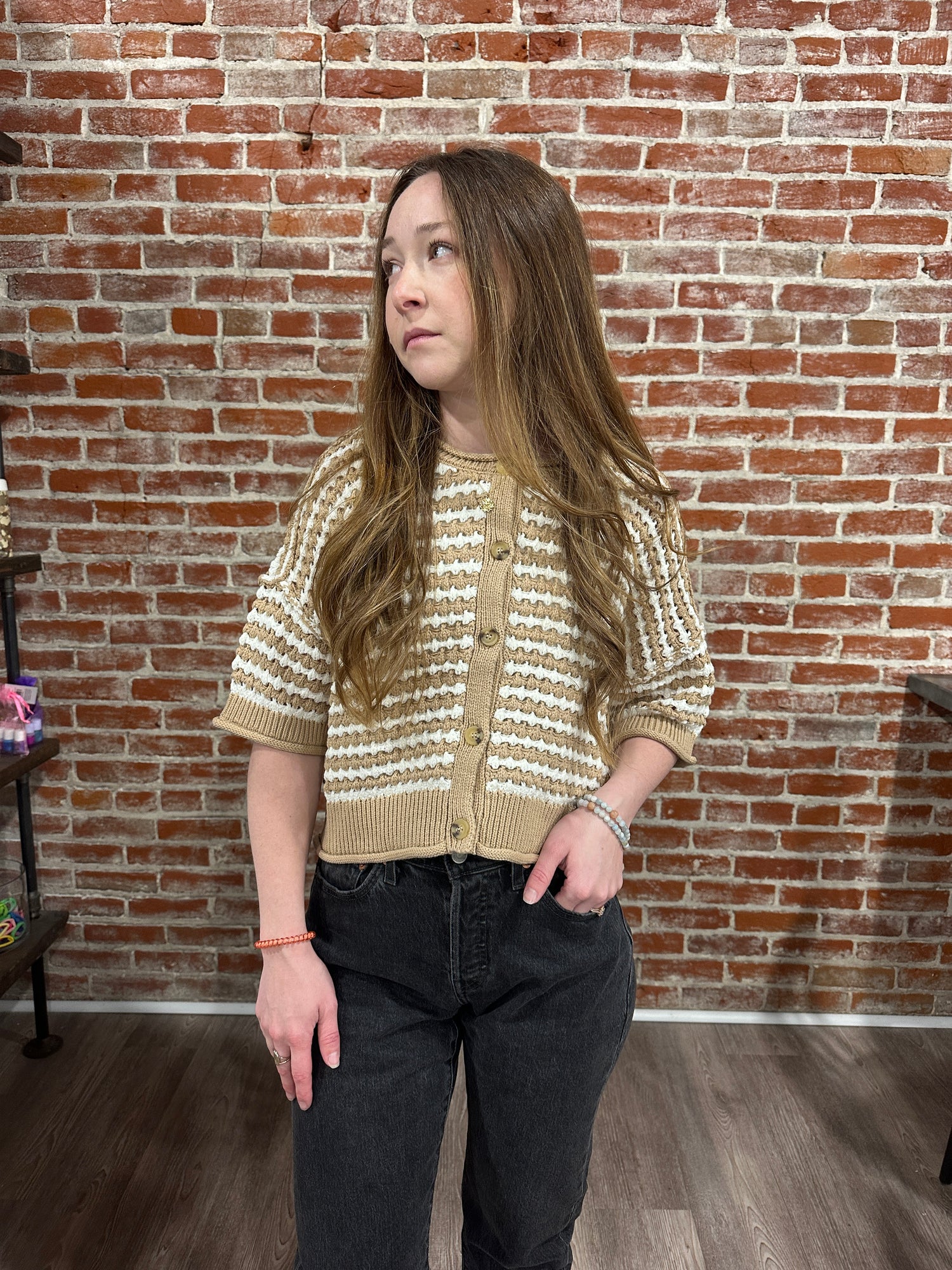 Mary Crochet Knit Cardigan