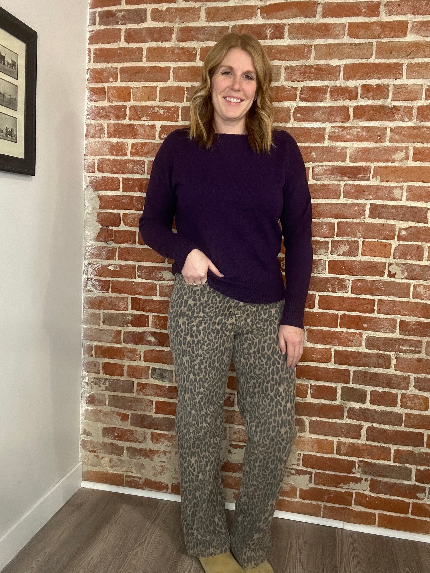 Hidden- Cheetah Jeans