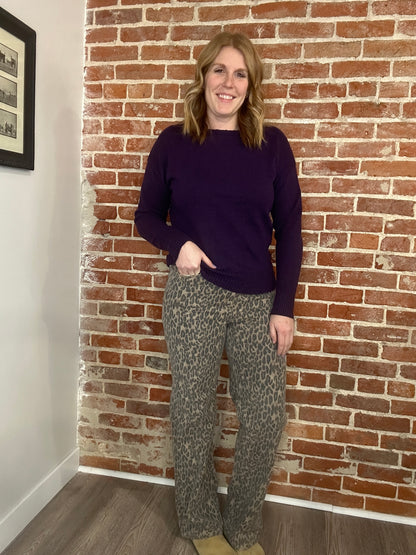 Hidden- Cheetah Jeans