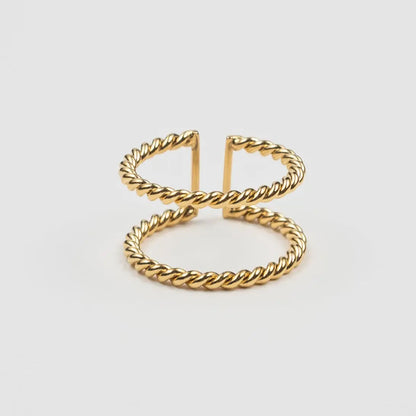 Gold Twisted Ring