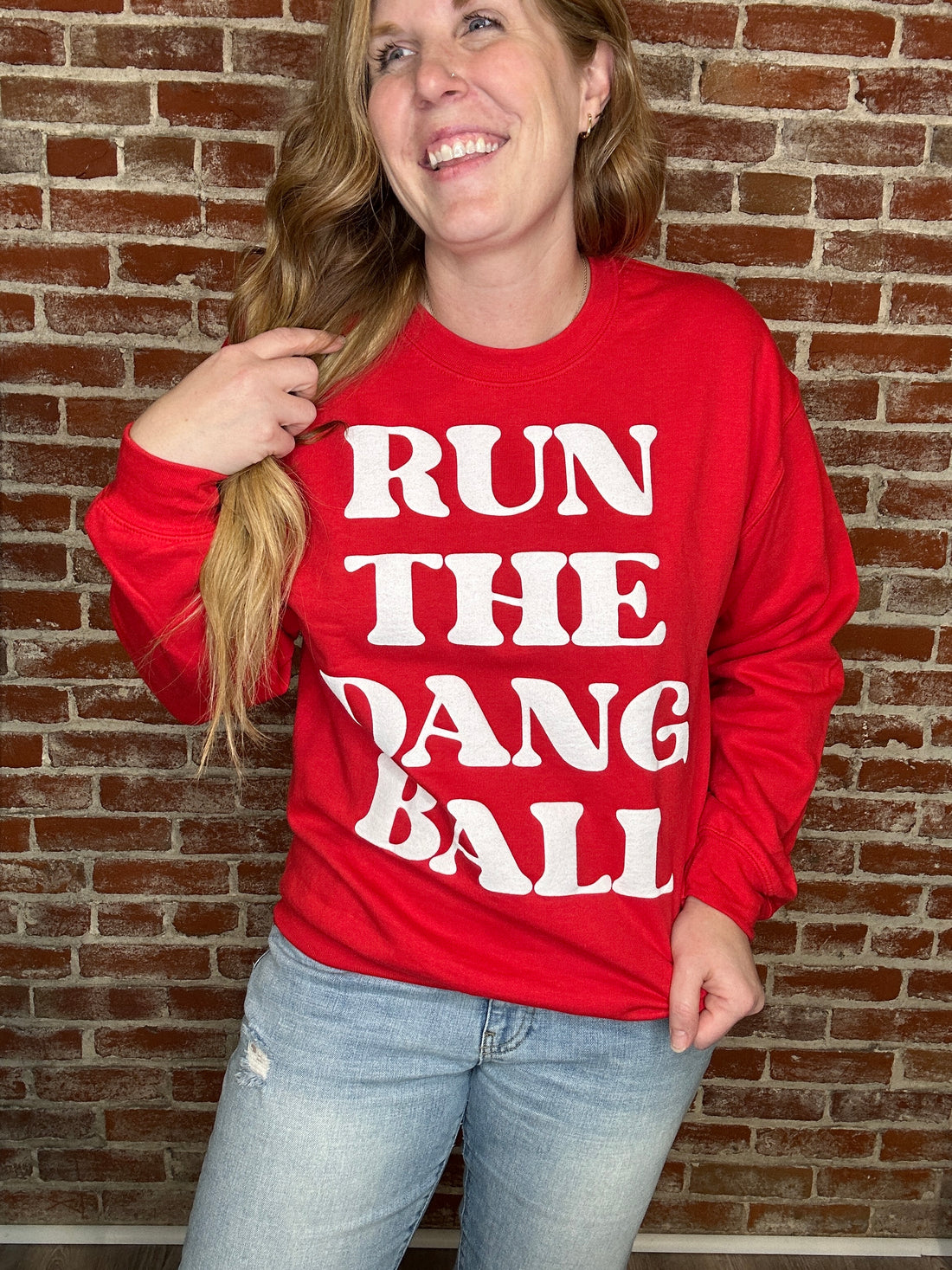 Run the Dang Ball Crewneck Sweatshirt