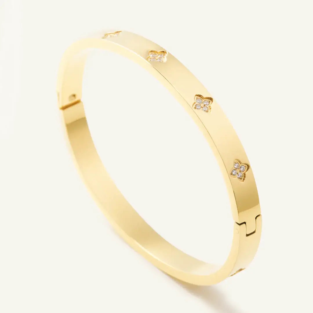 Flora Gold Bangle