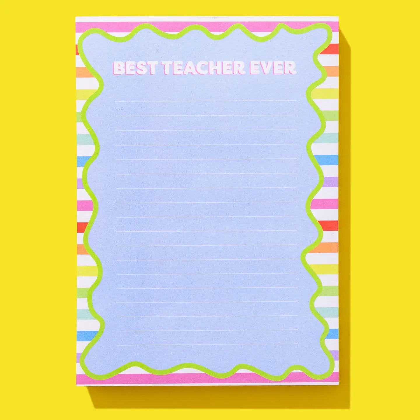Best Teacher Notepad-wavy