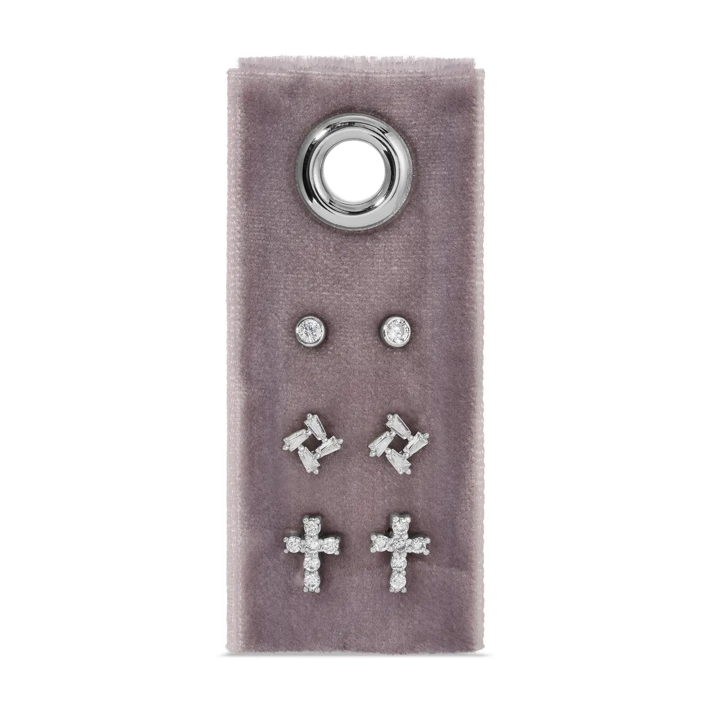 Splendid Iris, Cross Velvet Stud Gift Set