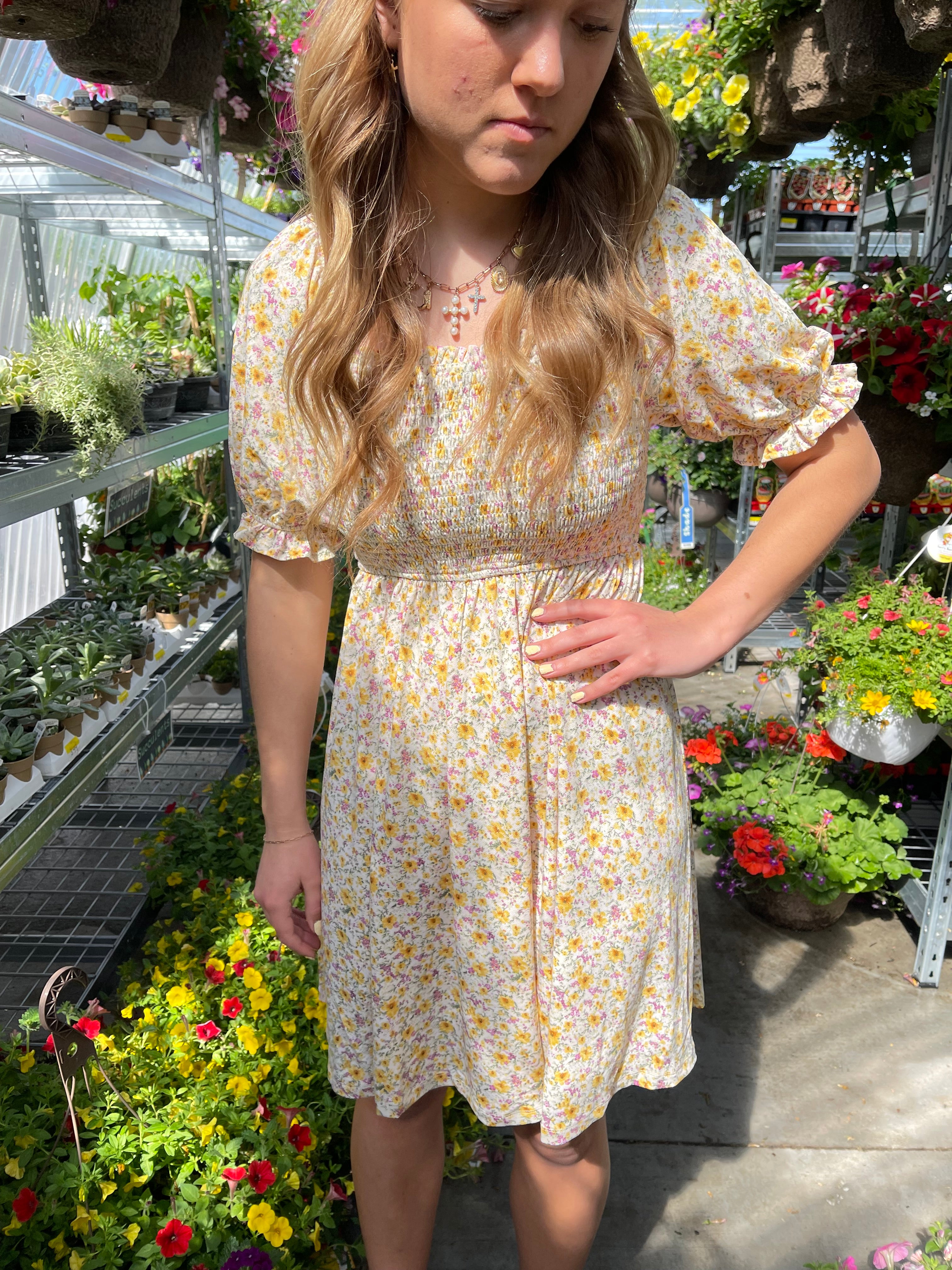 Ditsy Print Dress