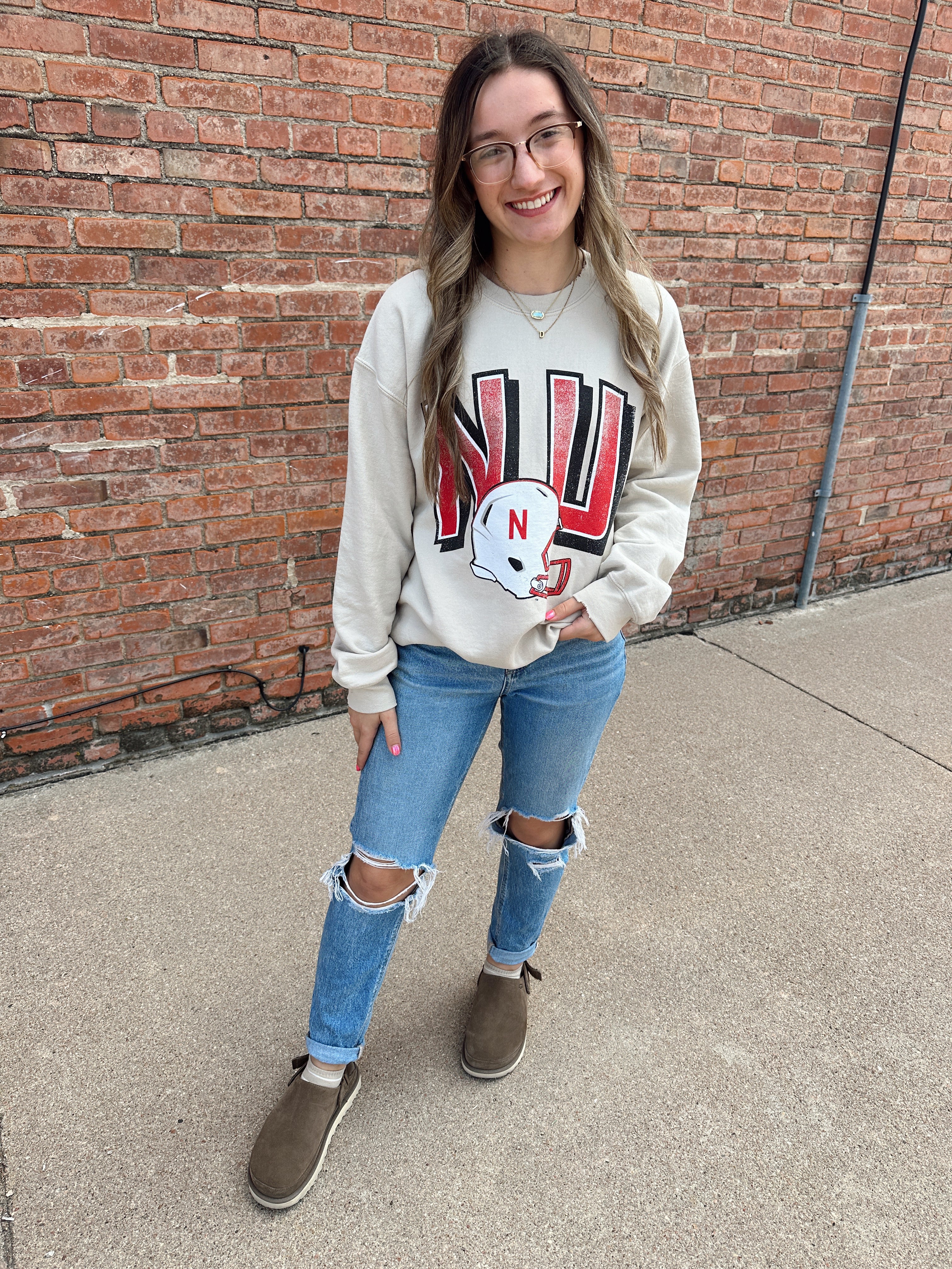 Nebraska Helmet Sweatshirt