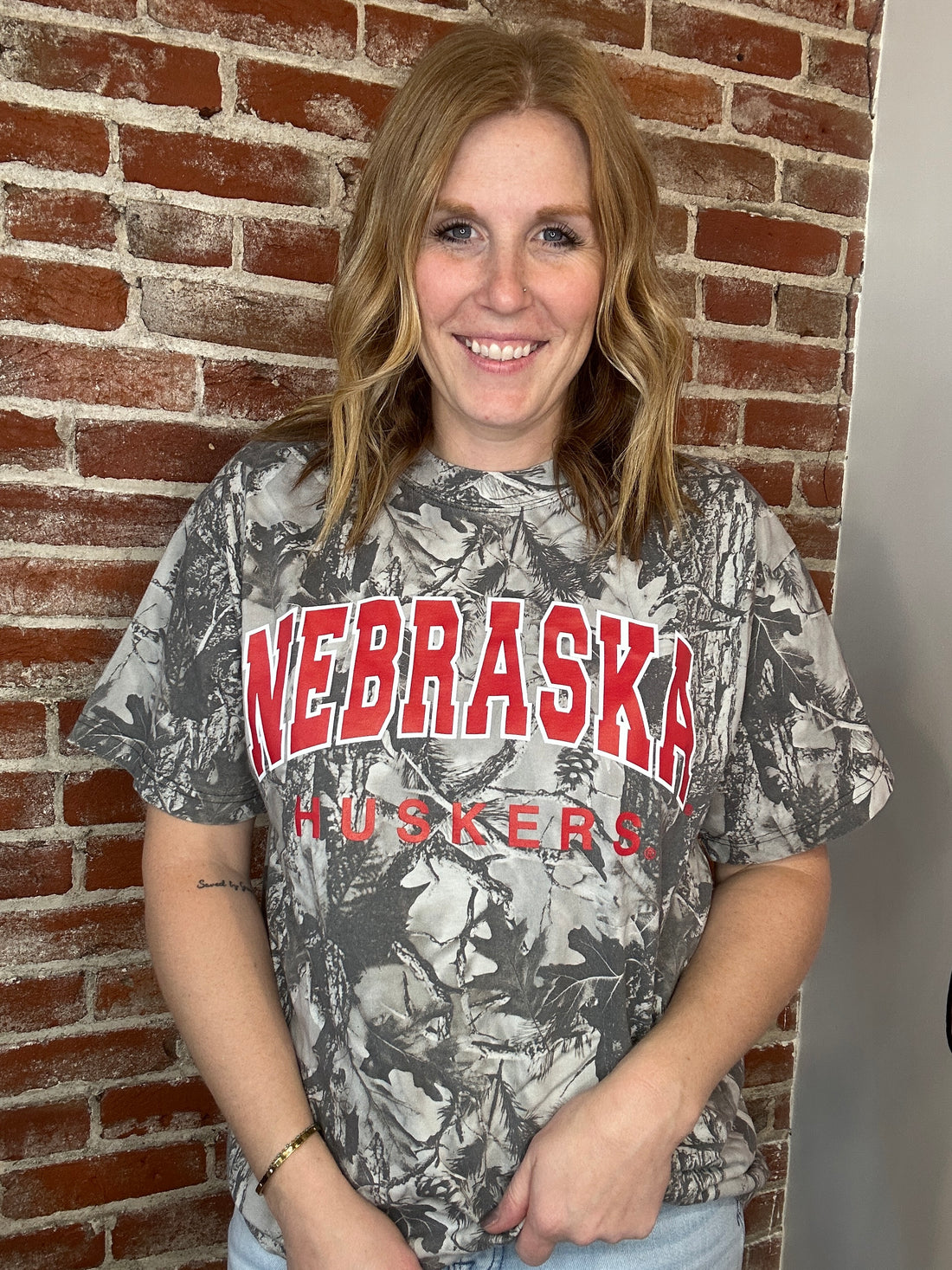 Nebraska black/white tee