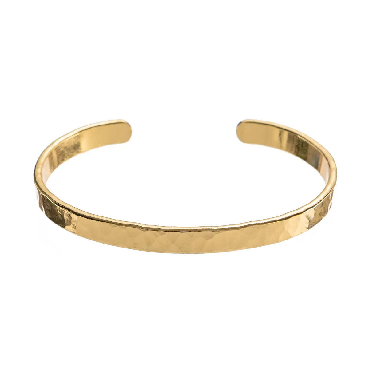 Brenda Grands-24K Gold hammered Bangle