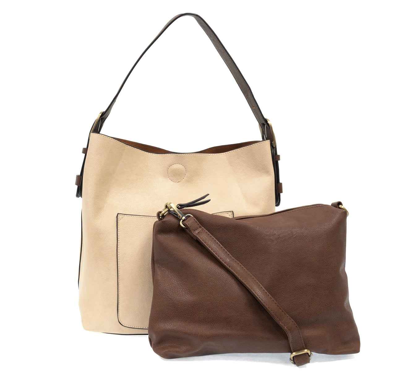 Cream Hobo Coffee Handle Handbag