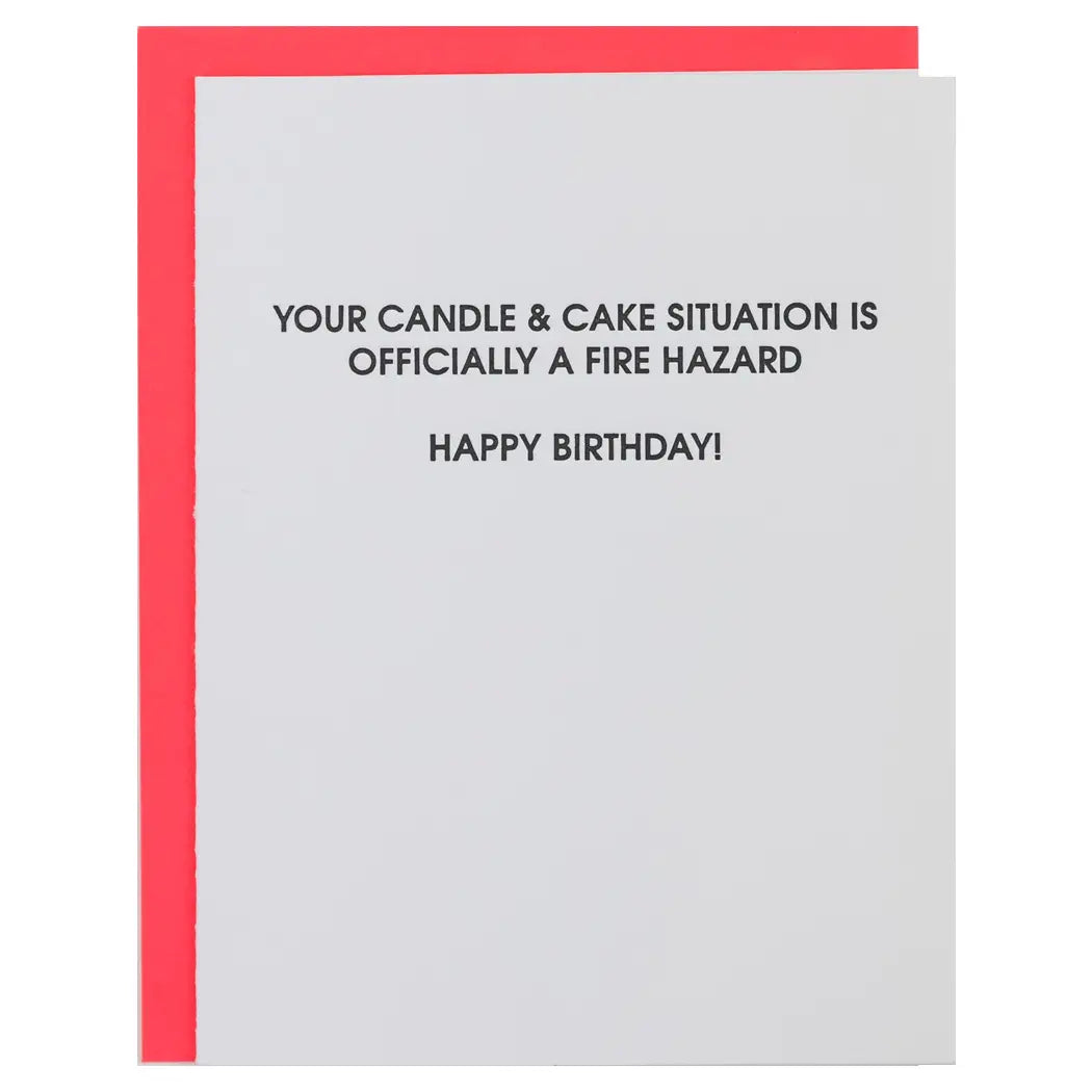 Your Candle & Cake Situation is Officially a Fire Hazard-Happy Birthday Card