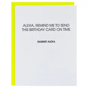 Alexa, Birthday Card