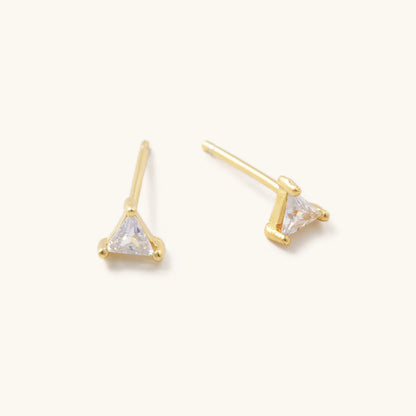 Diamond Triangle Studs