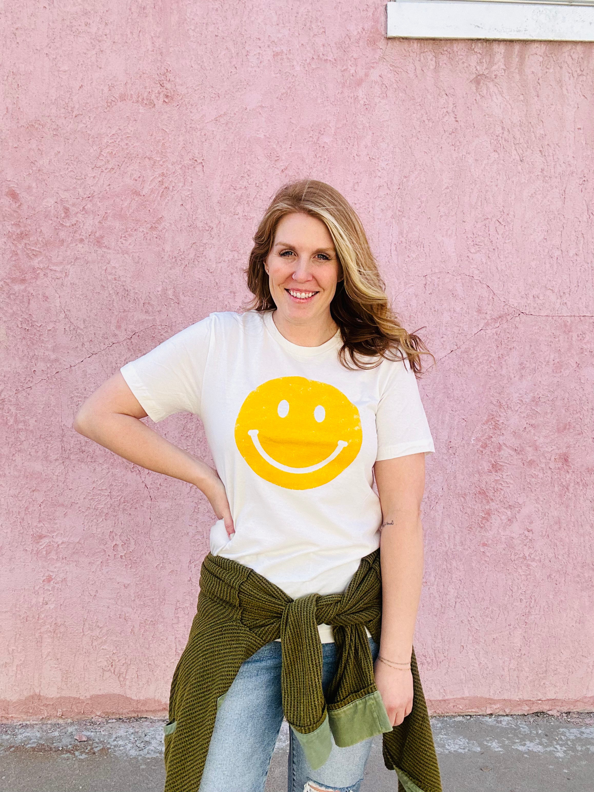 Vintage Smiley Graphic Top