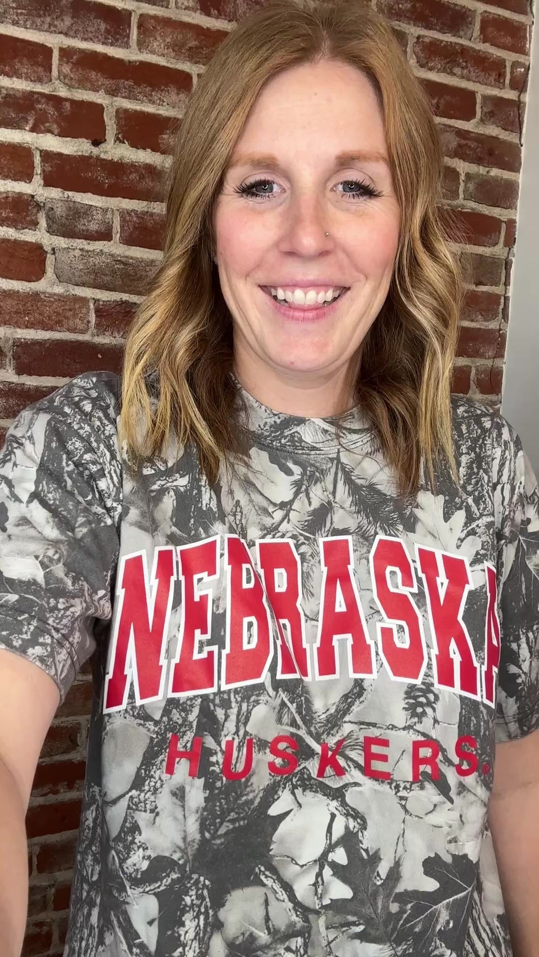 Nebraska black/white tee