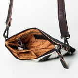 Cowhide  Patchwork Crossbody Purse