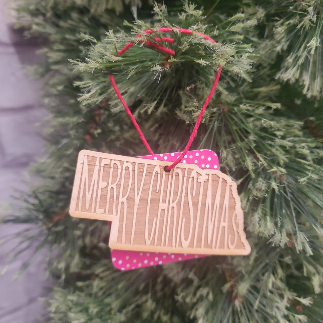 Nebraska Christmas Ornament